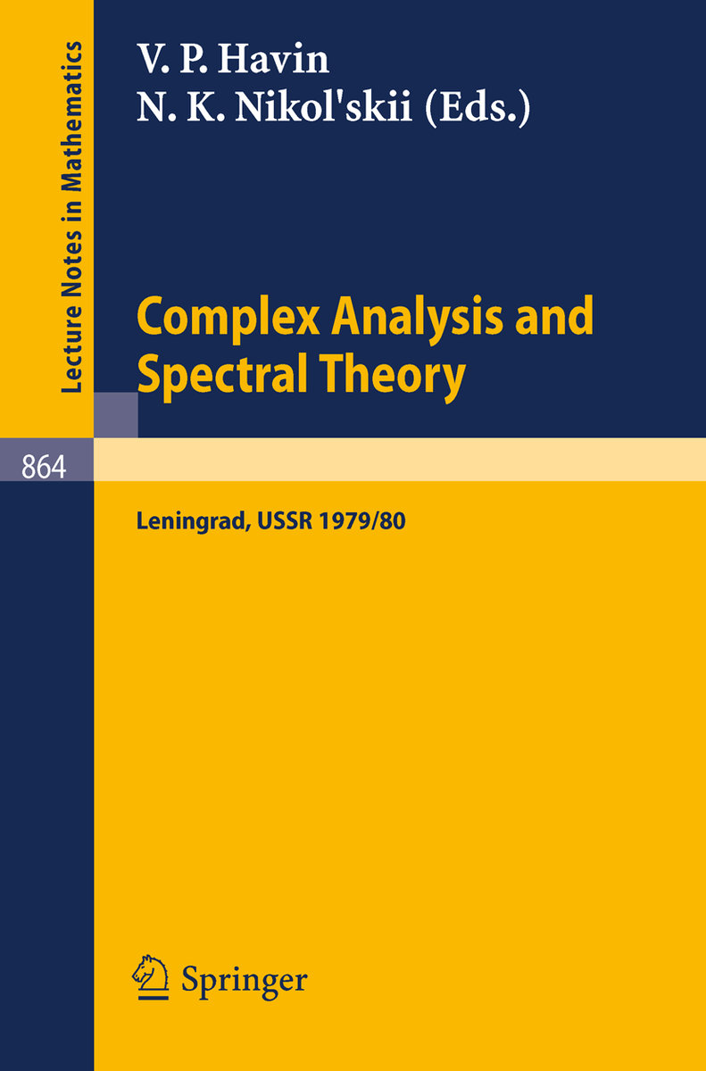 Complex Analysis and Spectral Theory