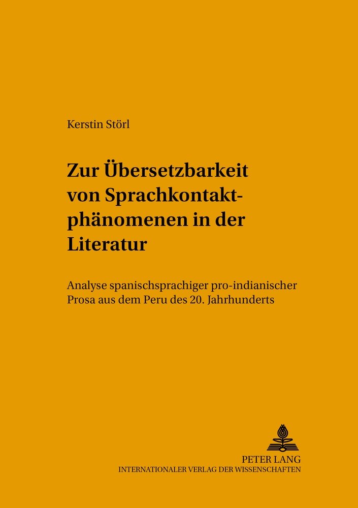 Zur Übersetzbarkeit von Sprachkontaktphänomenen in der Literatur