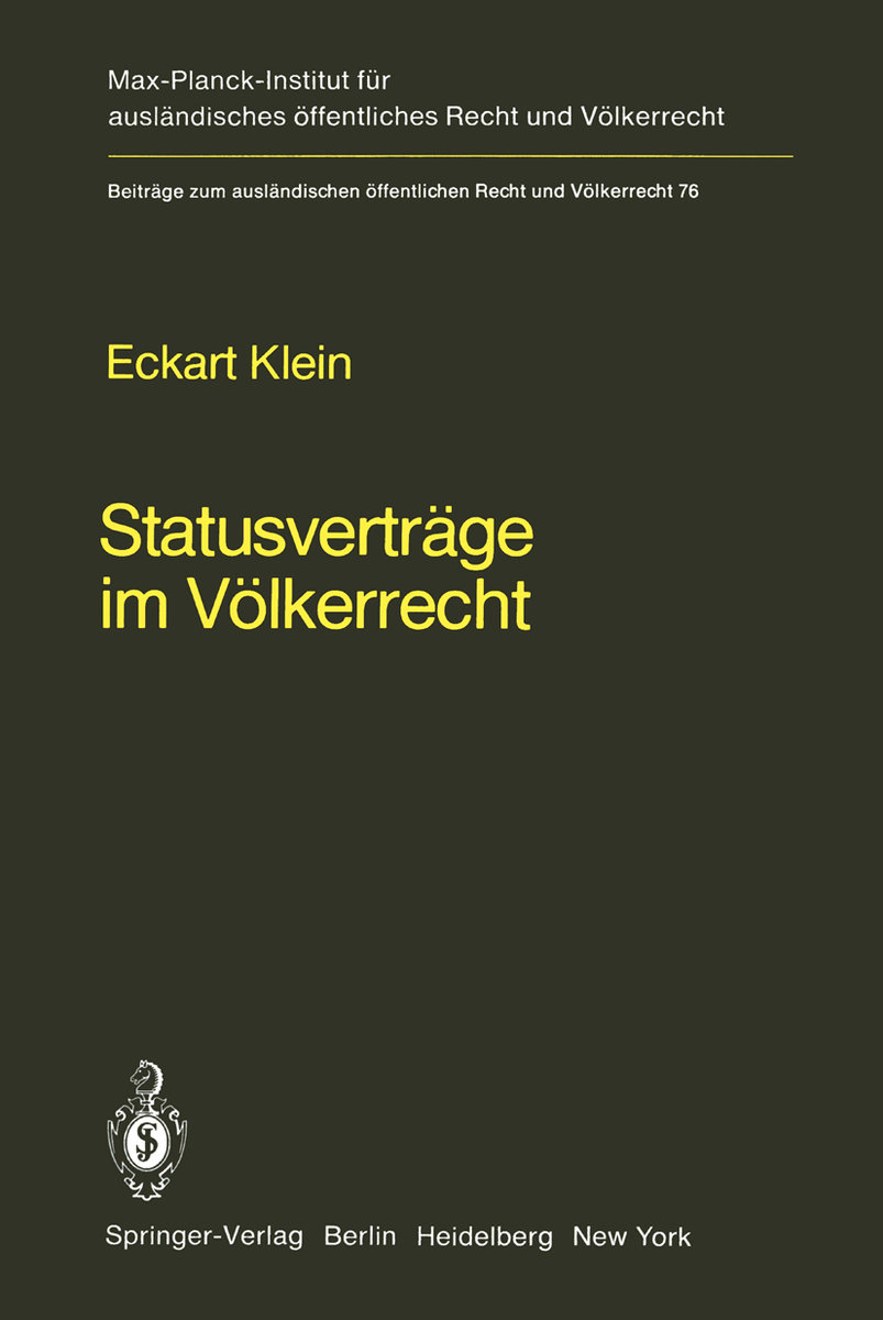 Statusverträge im Völkerrecht