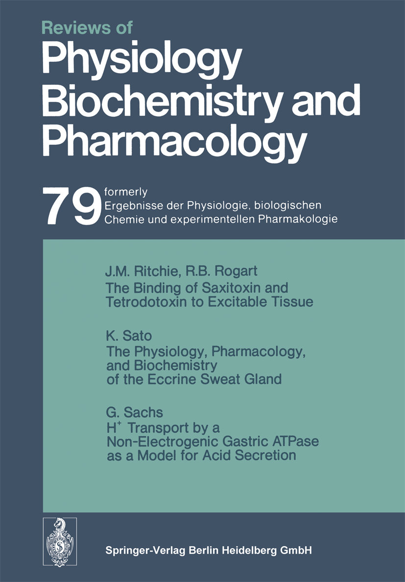 Reviews of Physiology, Biochemistry and Pharmacology