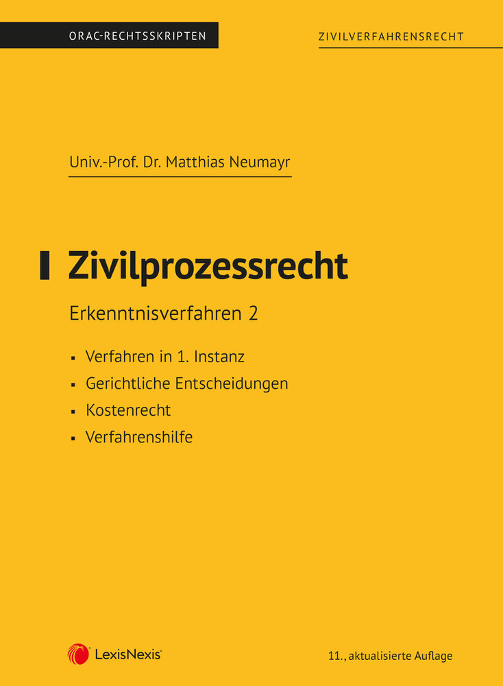 Zivilprozessrecht Erkenntnisverfahren 2 (Skriptum)