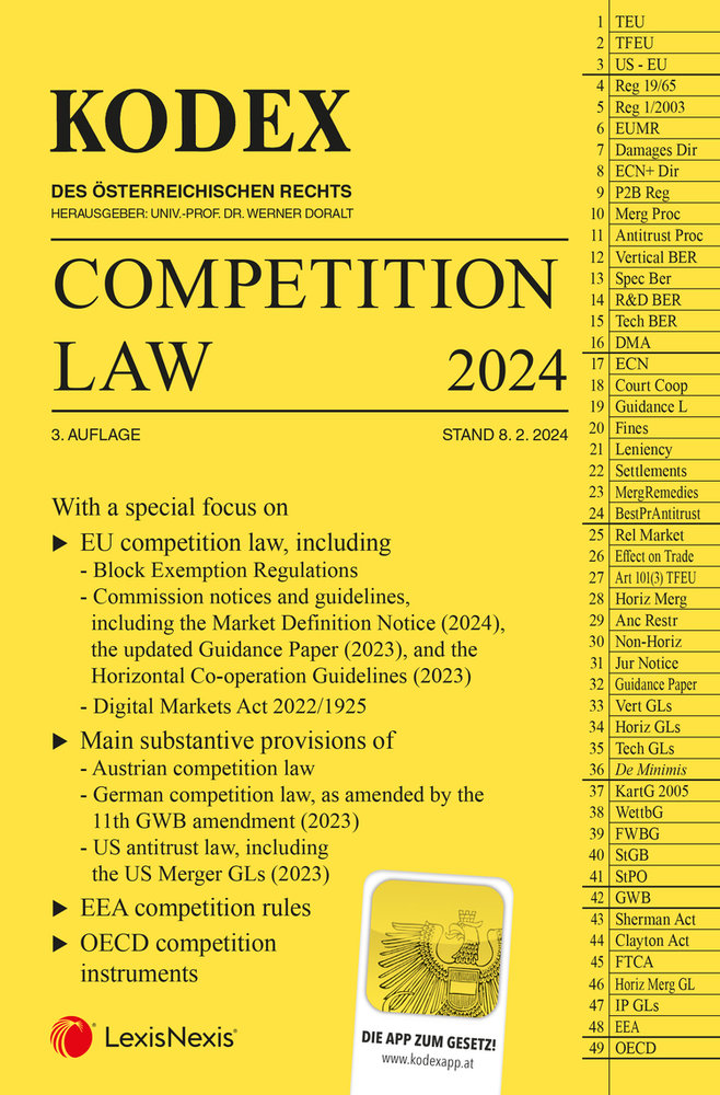 KODEX Competition Law 2024 - inkl. App