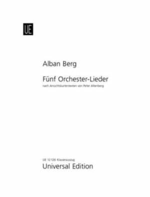 5 Orchesterlieder für mittlere Stimme und Klavier für mittlere Stimme und Orchester op. 4 (1912)