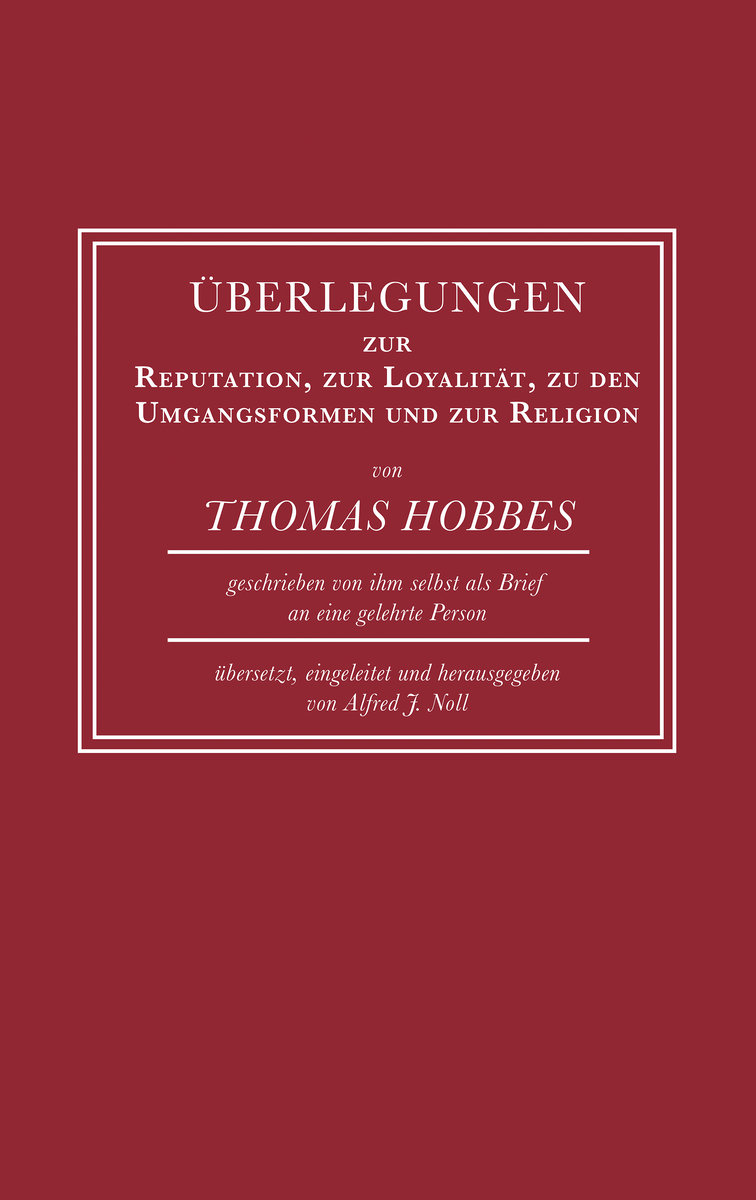 Überlegungen zur Reputation, zur Loyalität, zu den Umgangsformen und zur Religion