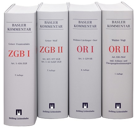 Basler Kommentar ZGB I + ZGB II + OR I + OR II