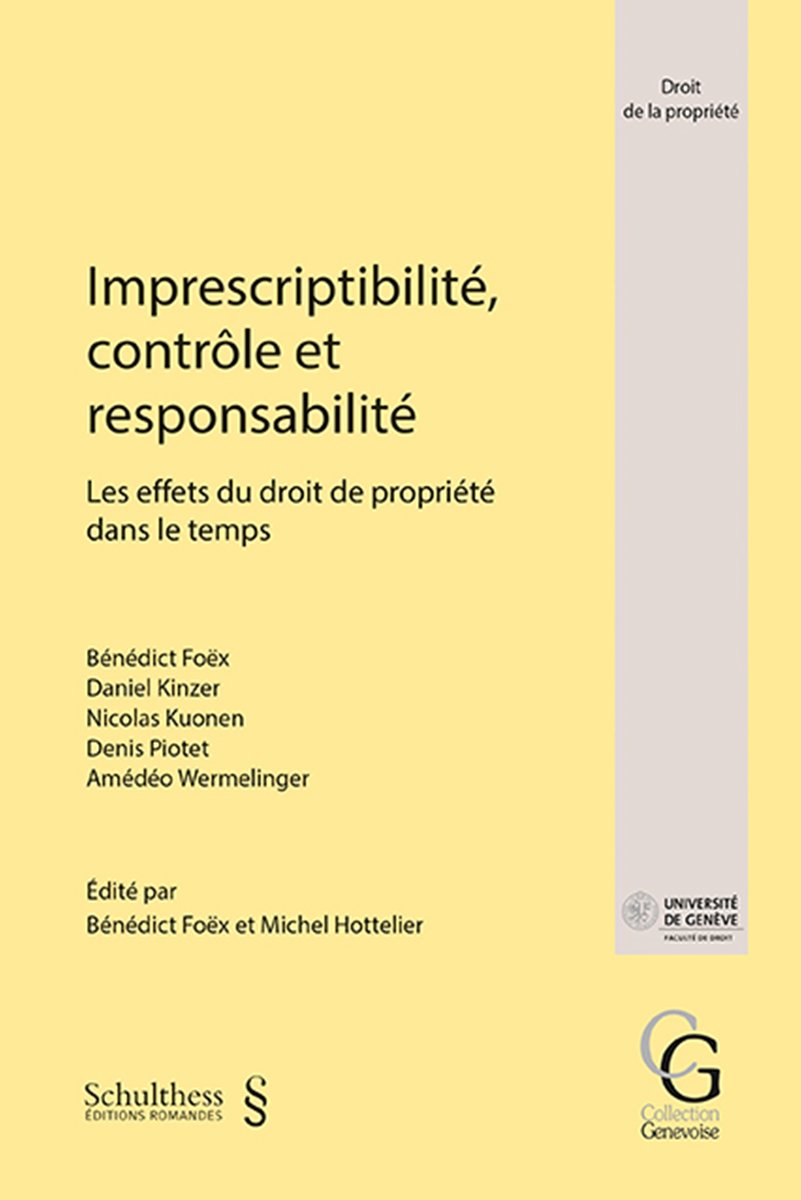 Imprescriptibilité, contrôle et responsabilité