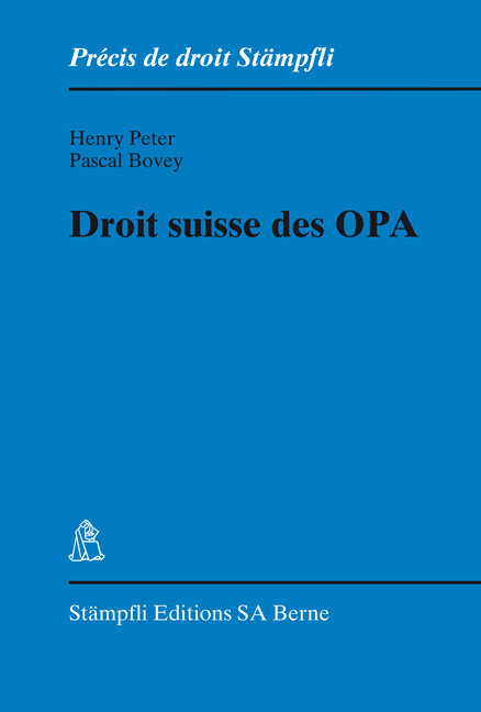 Droit suisse des OPA