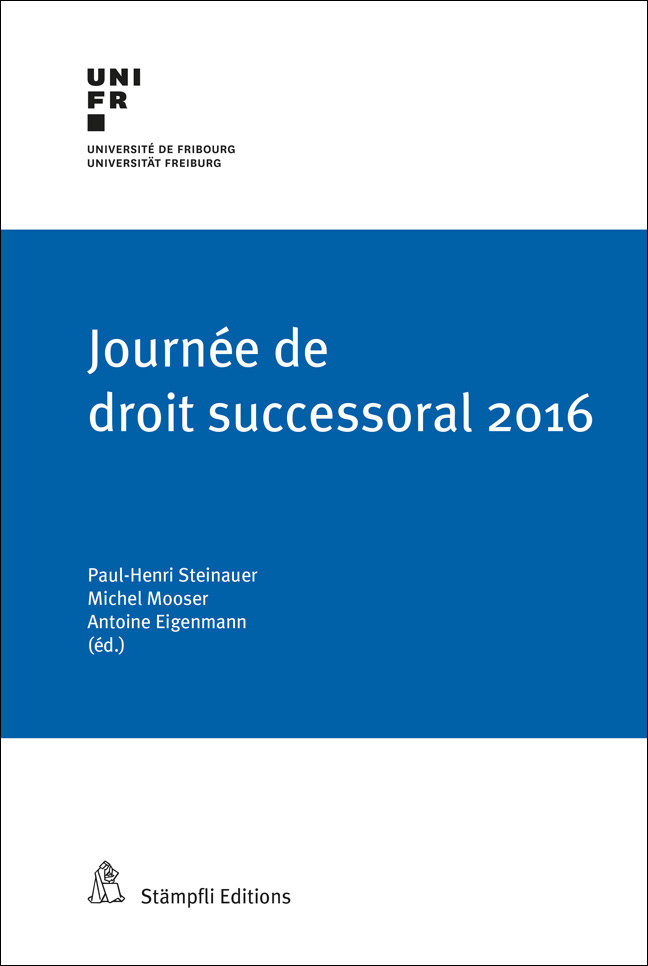 Journée de droit successoral 2016