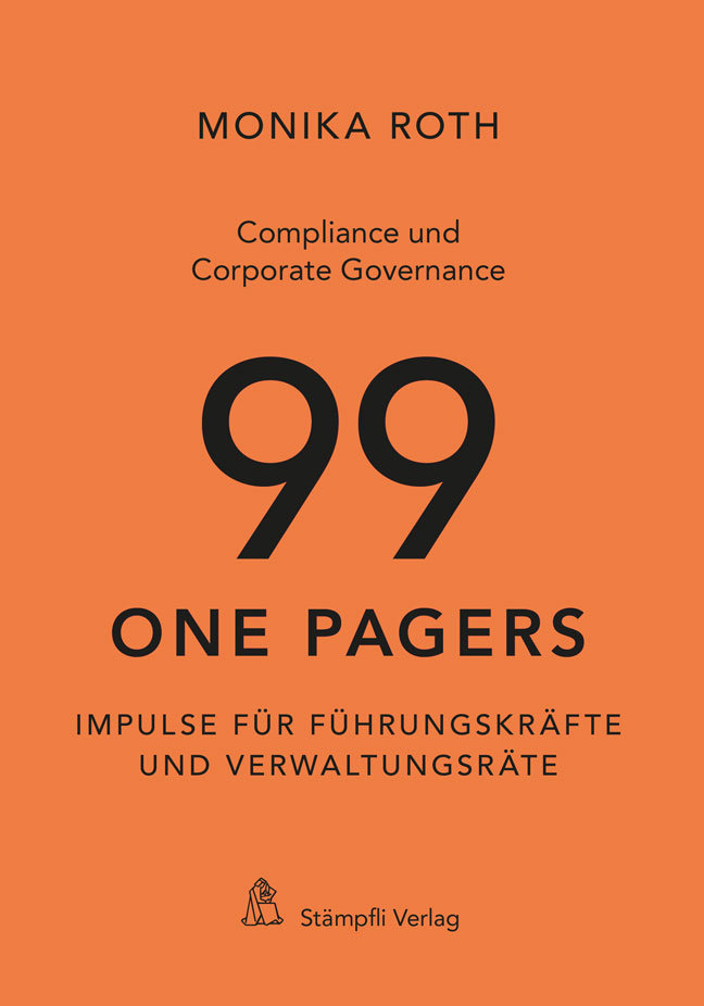 Compliance und Corporate Governance - 99 One Pagers