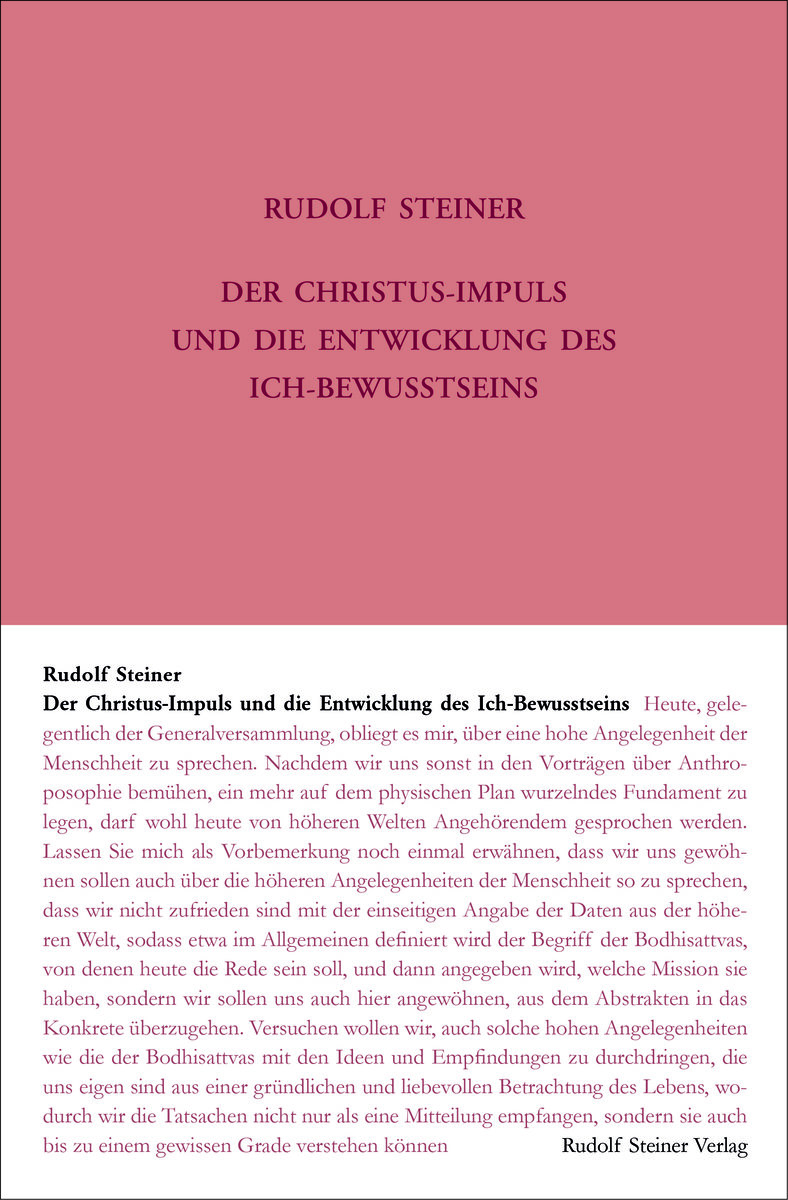 Der Christus-Impuls und die Entwicklung des Ich-Bewusstseins