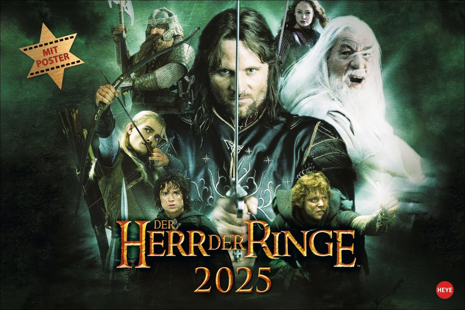 Der Herr der Ringe Broschur XL Kalender 2025