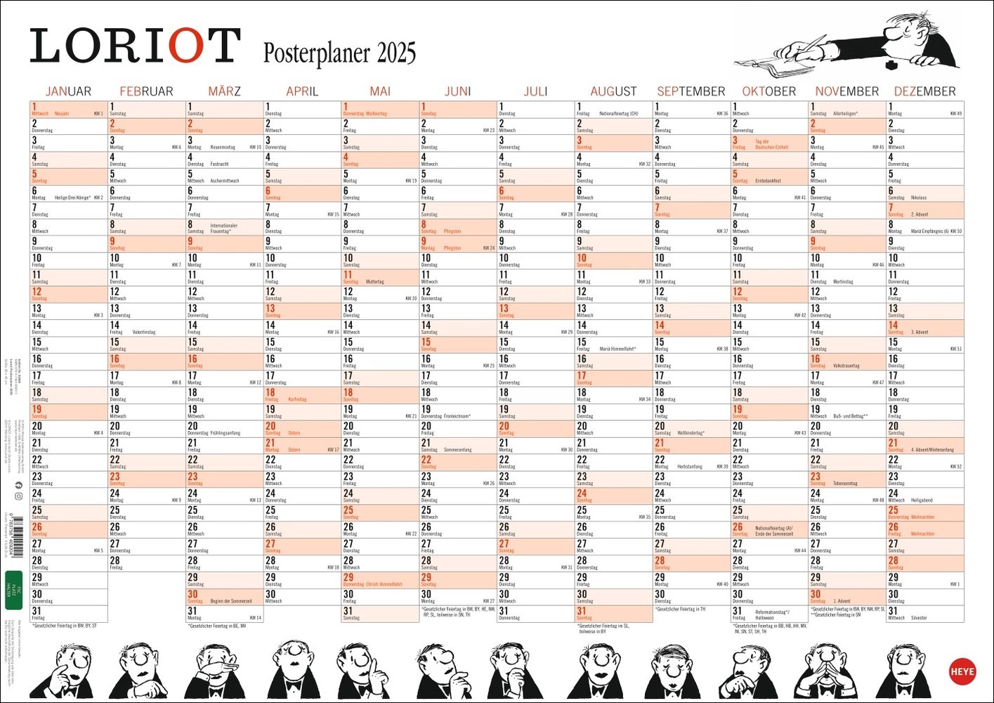 Loriot Posterplaner 2025