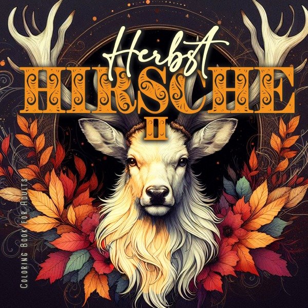 Herbst Hirsche Malbuch für Erwachsene 2