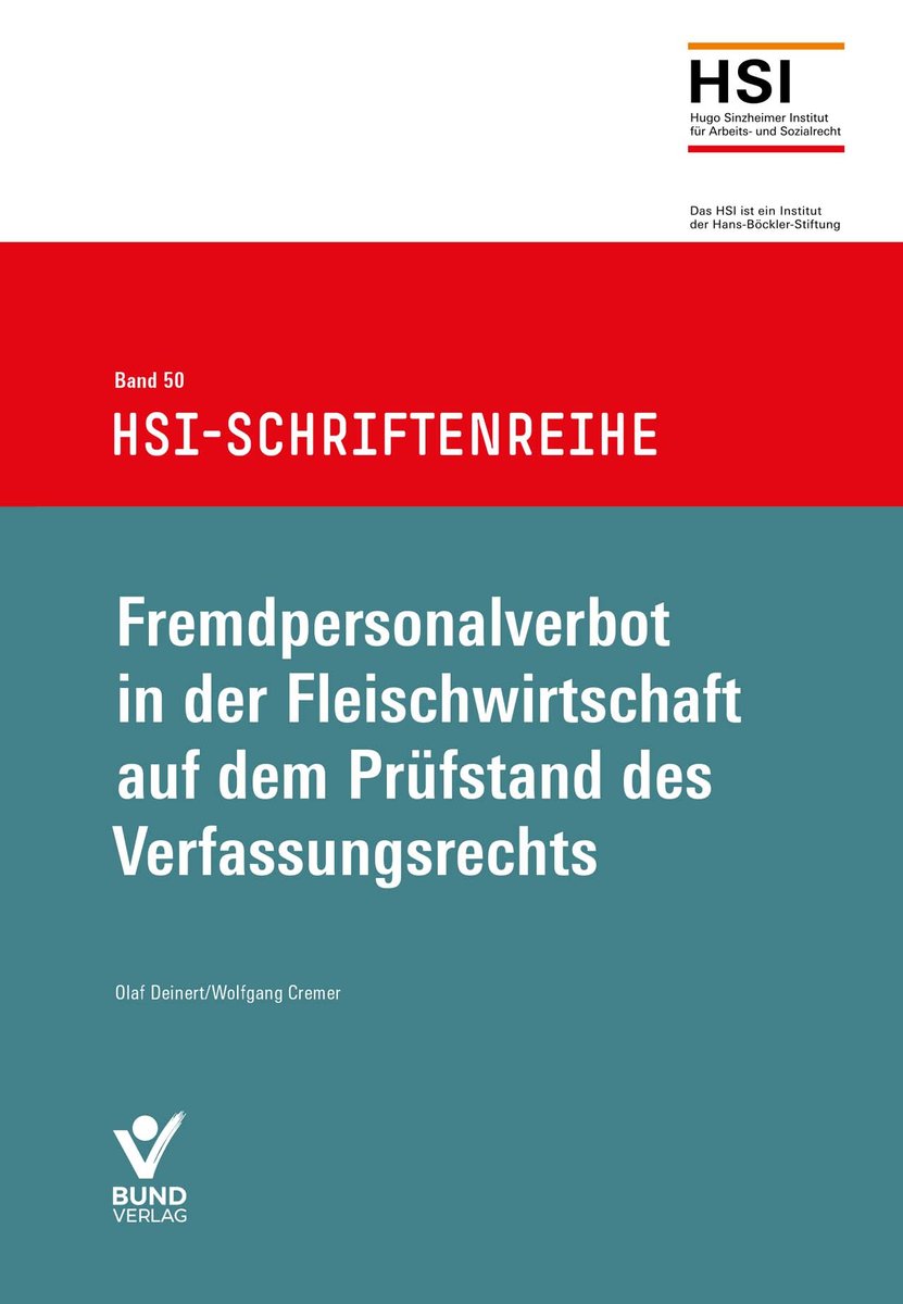 Fremdpersonalverbot in der Fleischwirtschaft auf dem Prüfstand des Verfassungsrechts