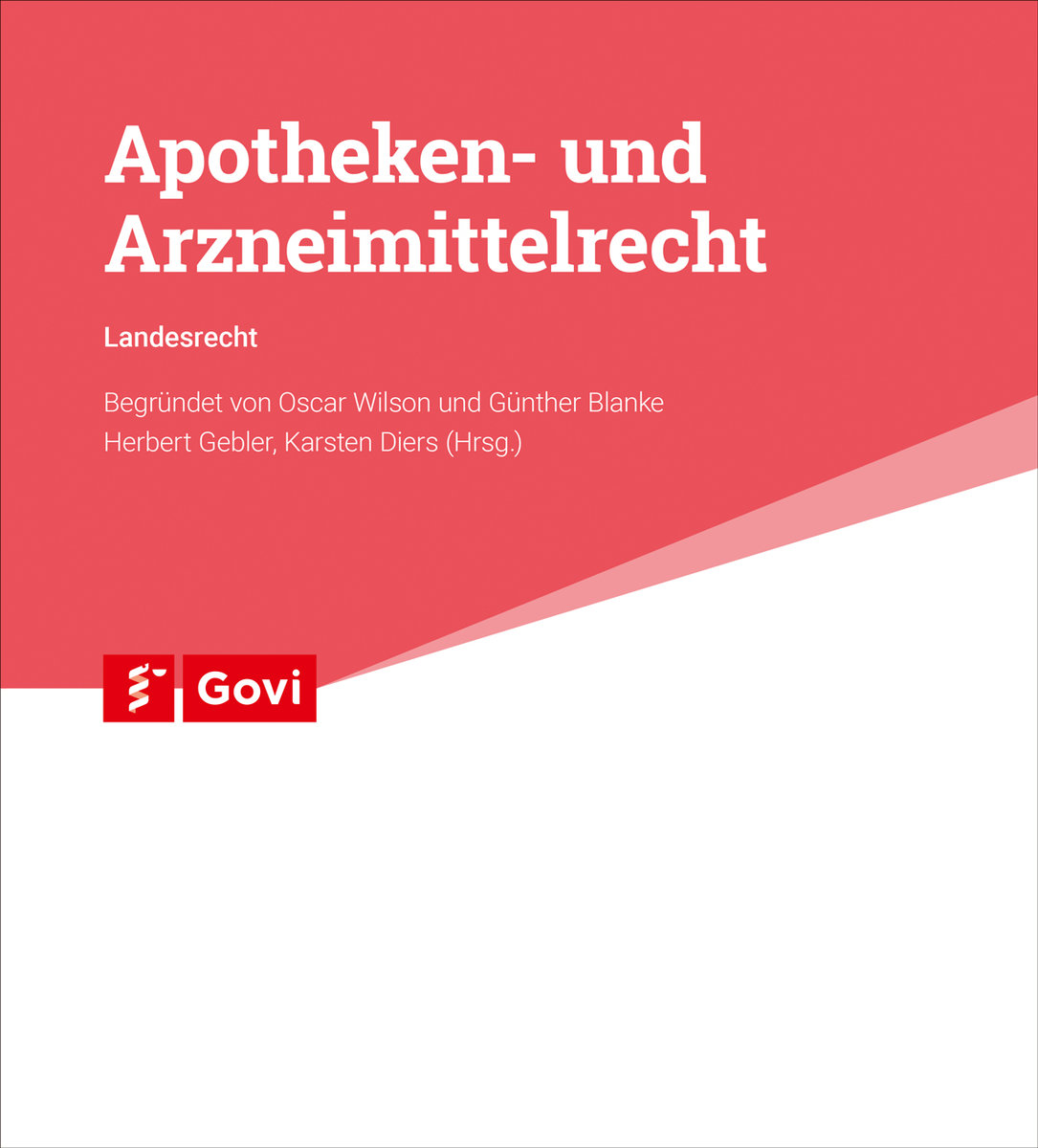 Apotheken- und Arzneimittelrecht - Landesrecht Bayern