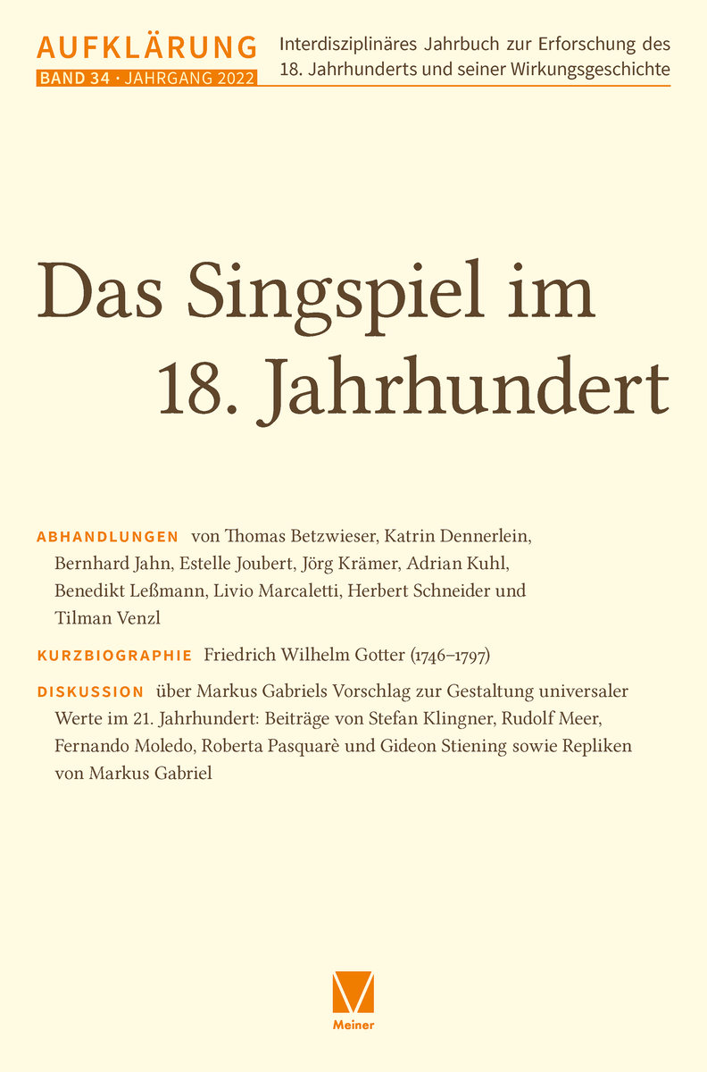 Aufklärung 34: Das Singspiel im 18. Jahrhundert