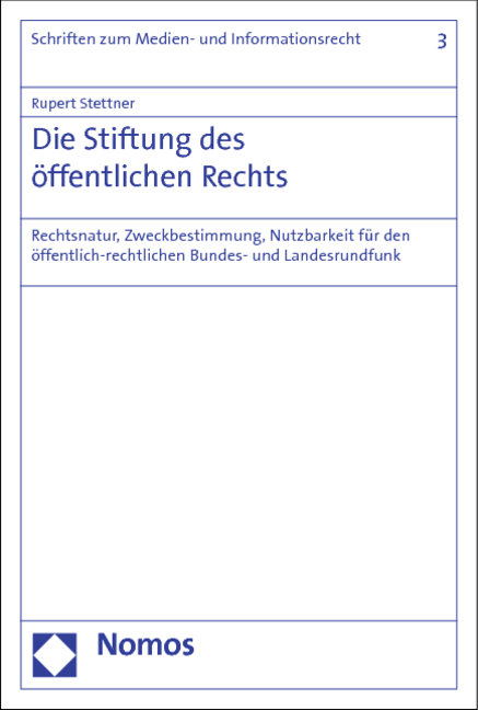 Die Stiftung des öffentlichen Rechts