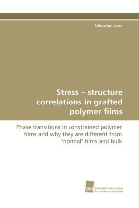 Stress - structure correlations in grafted polymer films