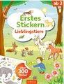 Erstes Stickern - Lieblingstiere