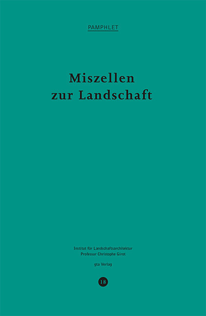 Miszellen zur Landschaft