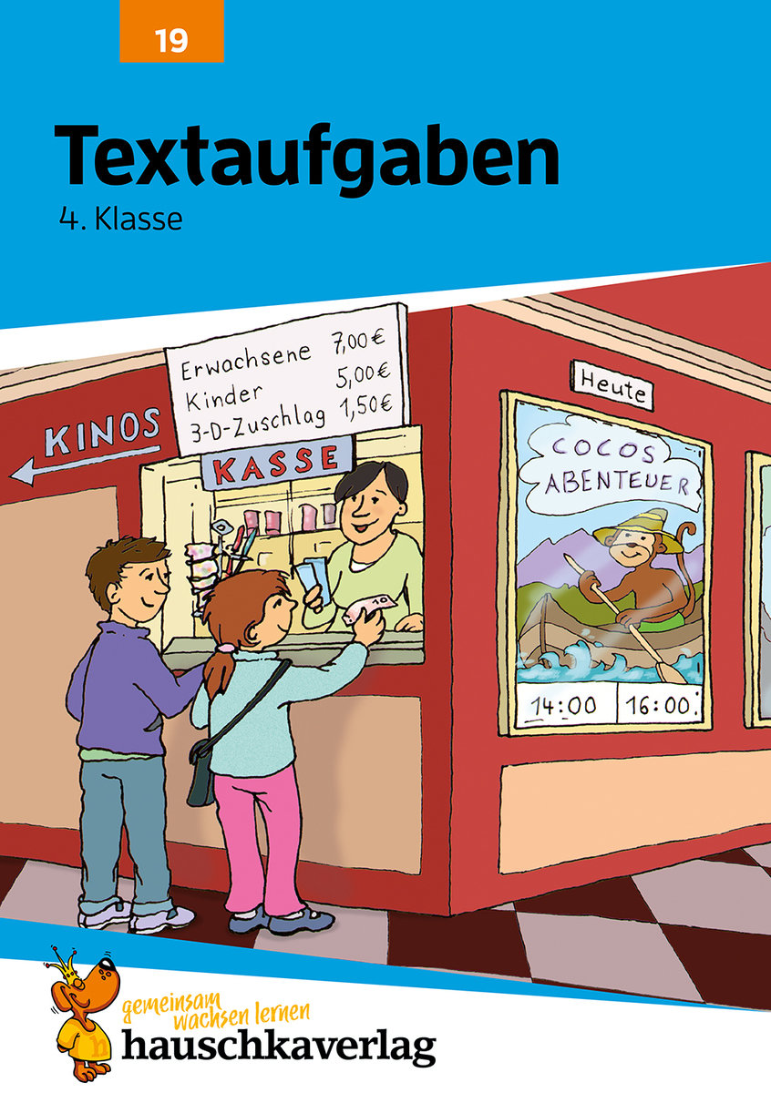 Mathe 4. Klasse Übungsheft - Textaufgaben