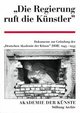 Die Regierung ruft die Künstler