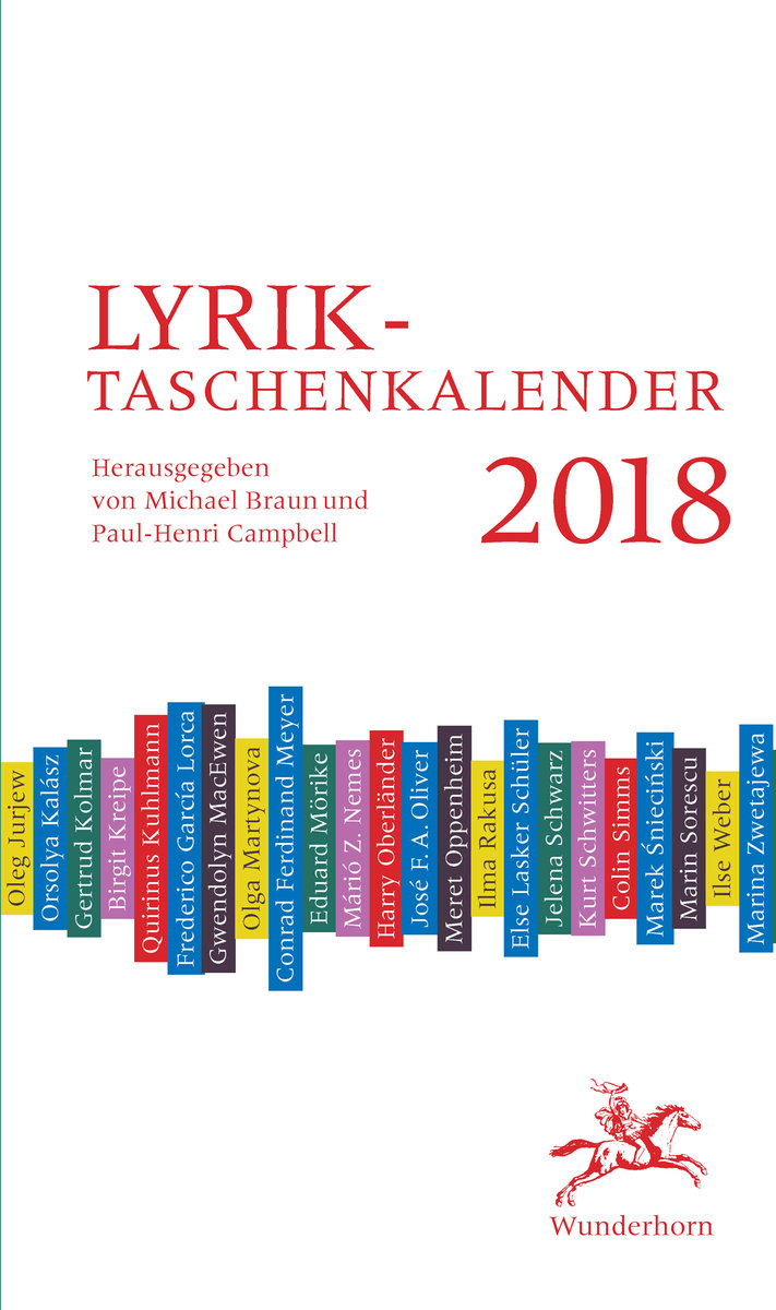 Lyrik-Taschenkalender 2018