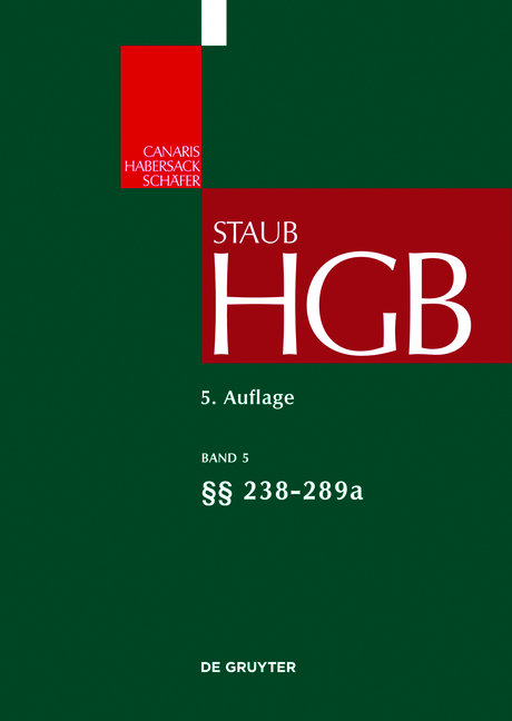 Handelsgesetzbuch / §§ 238-289a