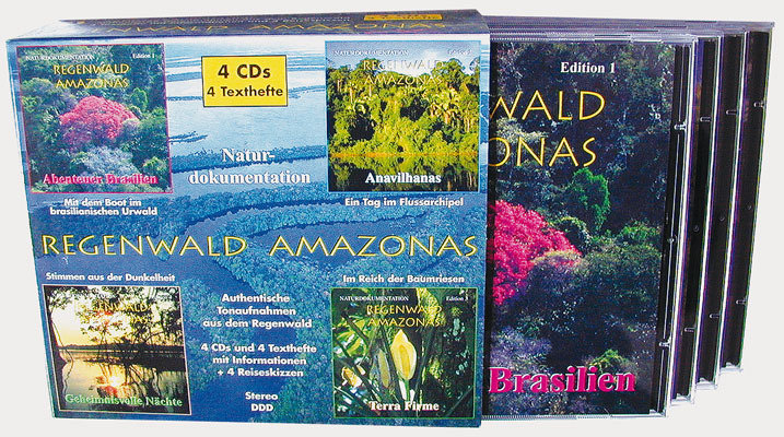 Regenwald Amazonas auf 4 Audio-CDs