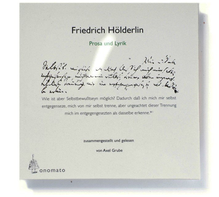 Friedrich Hölderlin â Lyrik und Prosa