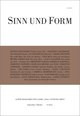 Sinn und Form 5/2016