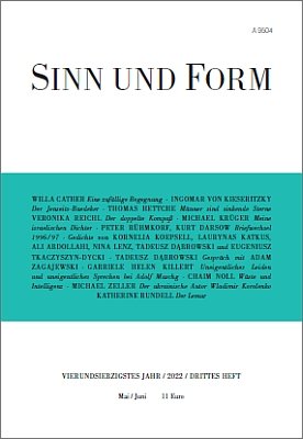 SINN UND FORM 3/2022