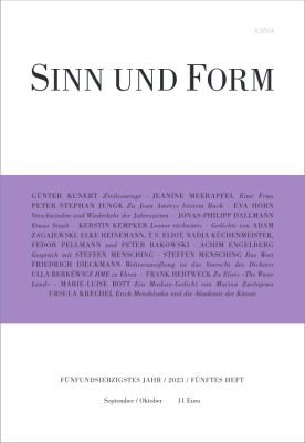 Sinn und Form 5/2023