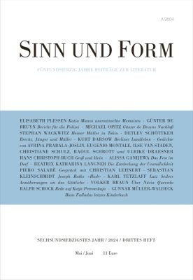 Sinn und Form 3/2024