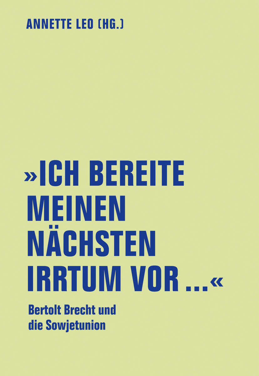 'Ich bereite meinen nächsten Irrtum vor...'