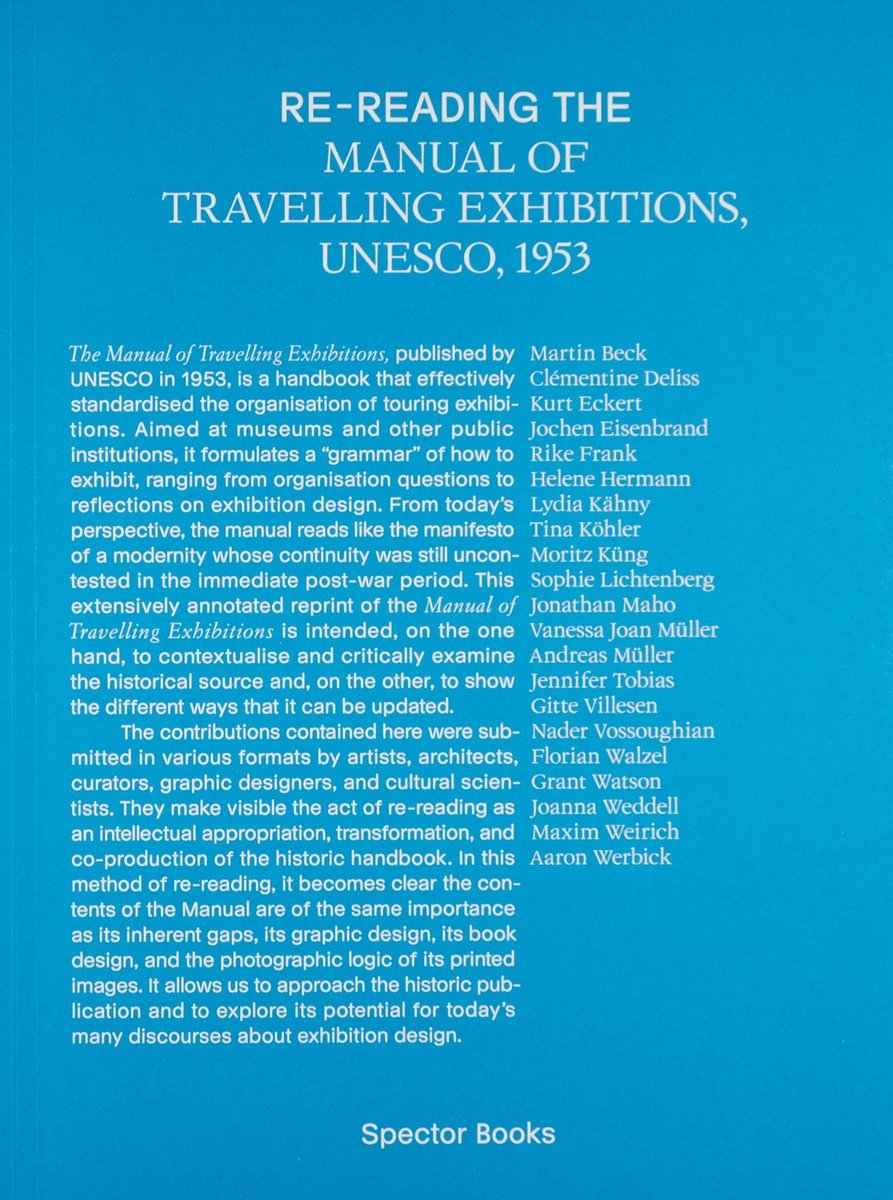 Re-reading the Manual of Travelling Exhibitions