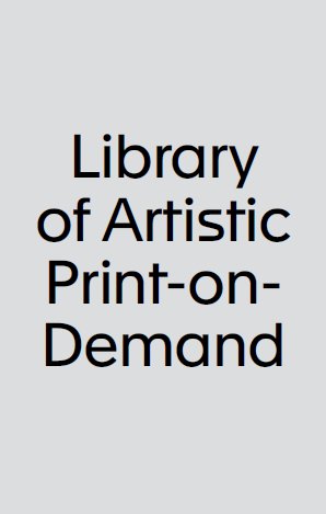 Library of Artistic Print on Demand