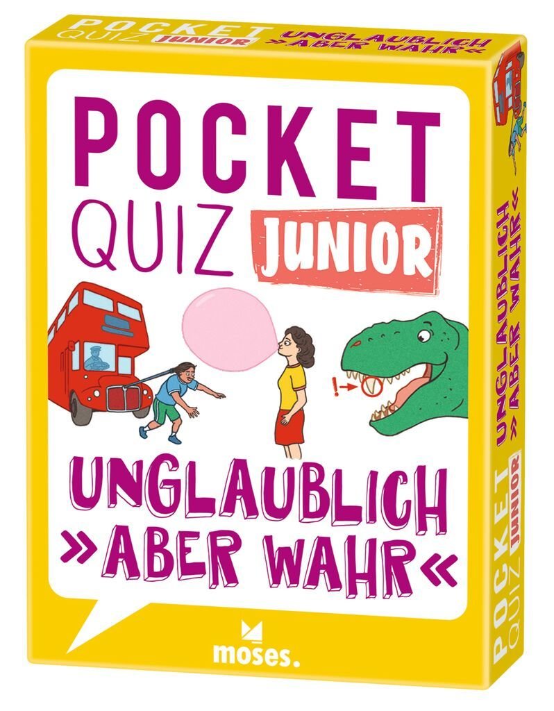 Pocket Quiz junior Unglaublich, 'aber wahr' (Kinderspiel)