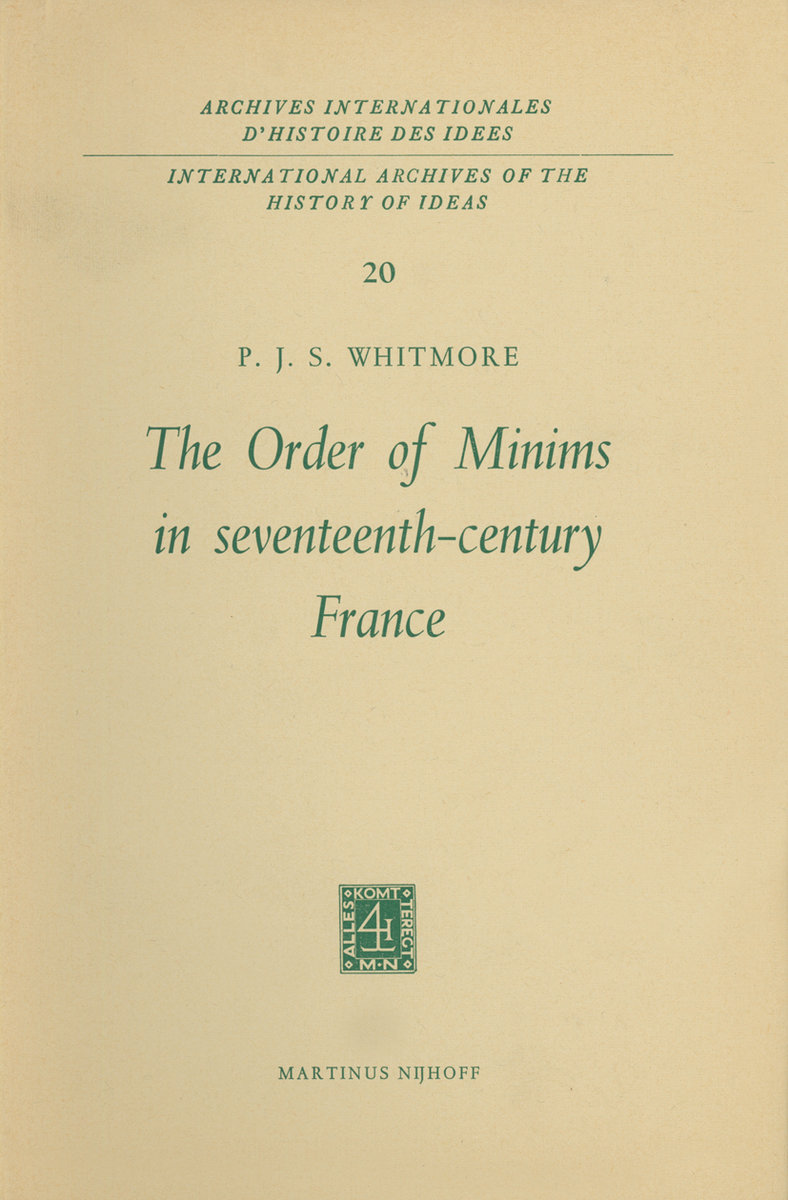 The Order of Minims in Seventeenth-Century France