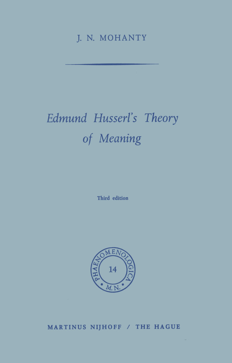 Edmund Husserl´s Theory of Meaning