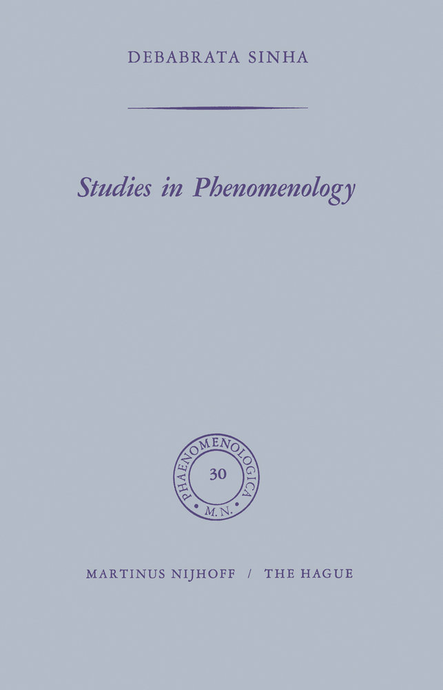 Studies in Phenomenology