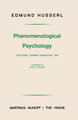 Phenomenological Psychology