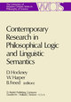 Contemporary Research in Philosophical Logic and Linguistic Semantics