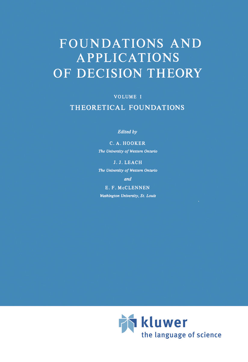 Foundations and Applications of Decision Theory