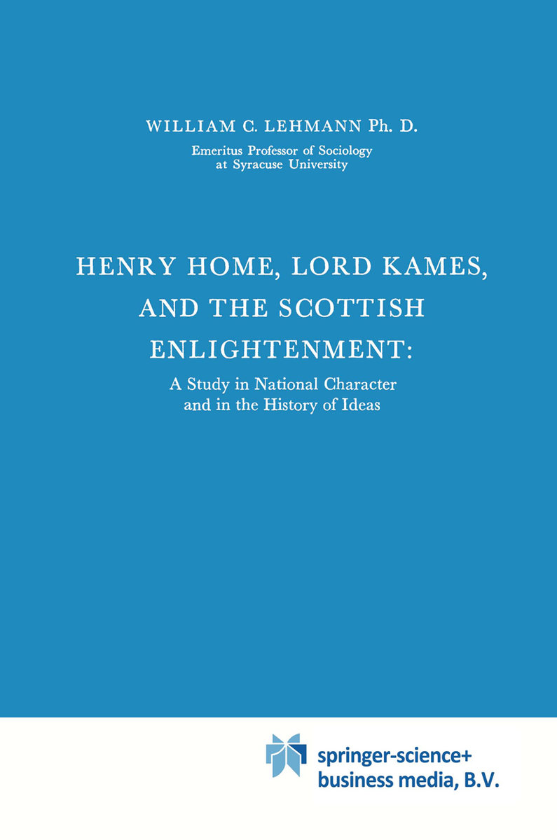 Henry Home, Lord Kames and the Scottish Enlightenment