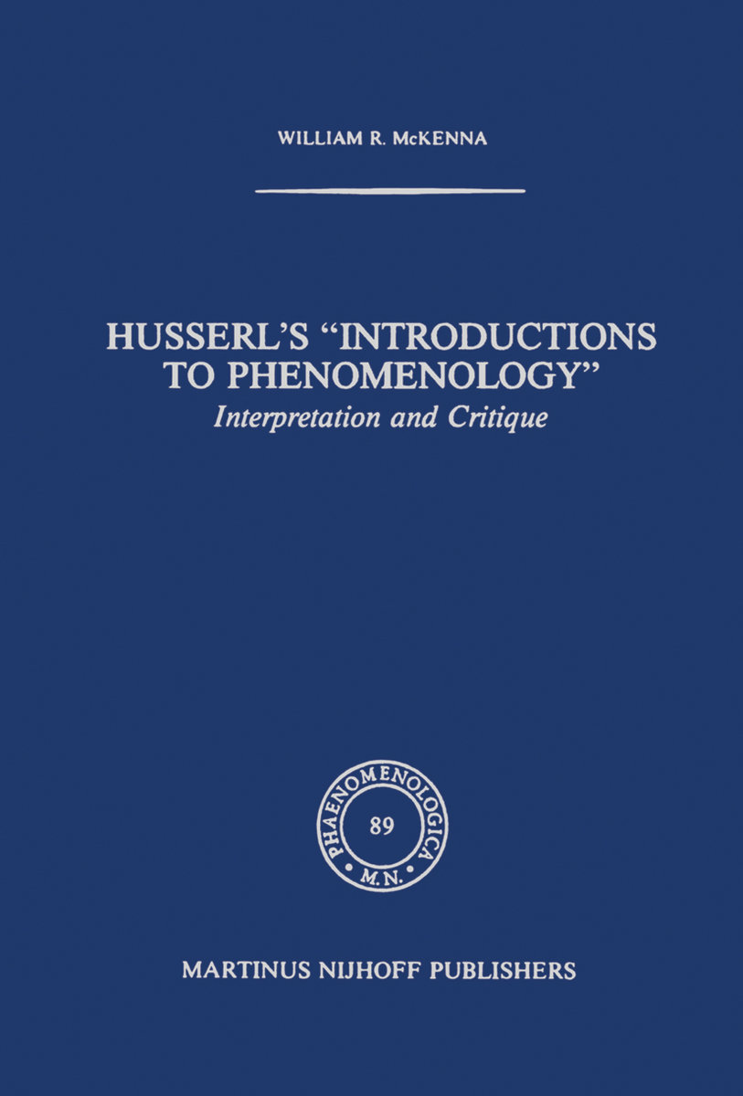 Husserl´s  Introductions to Phenomenology