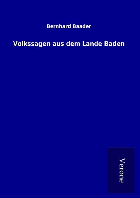 Volkssagen aus dem Lande Baden