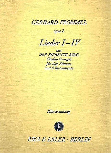 Lieder I-VI aus: Der Siebente Ring op. 2