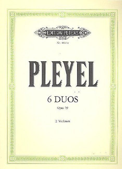 6 Kleine Duos für 2 Violinen op. 59