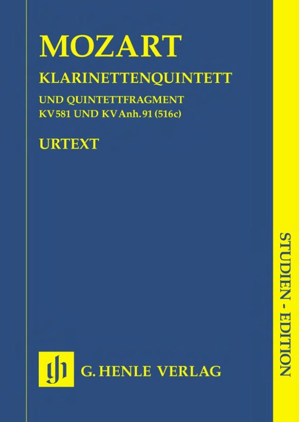 Klarinettenquintett A-dur KV 581 und Fragment KV Anh. 91 (516c)